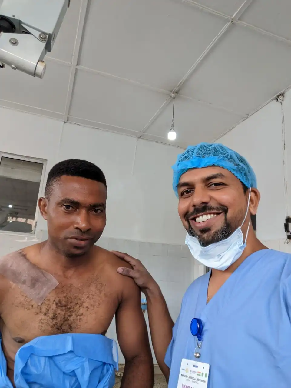 Dr.Chandak with patient