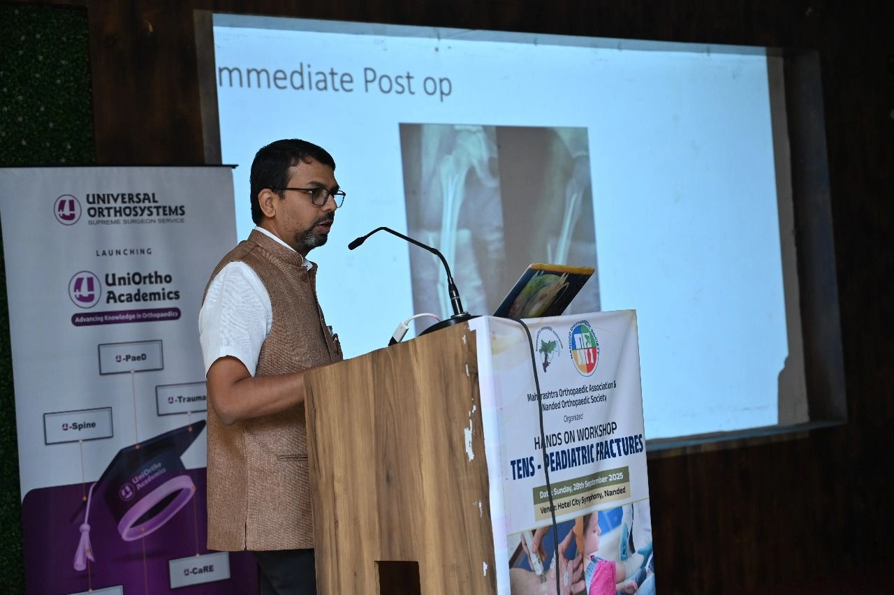 Dr. Vishal Chandak at Hands-on Workshop on TENS Nailing, Nanded